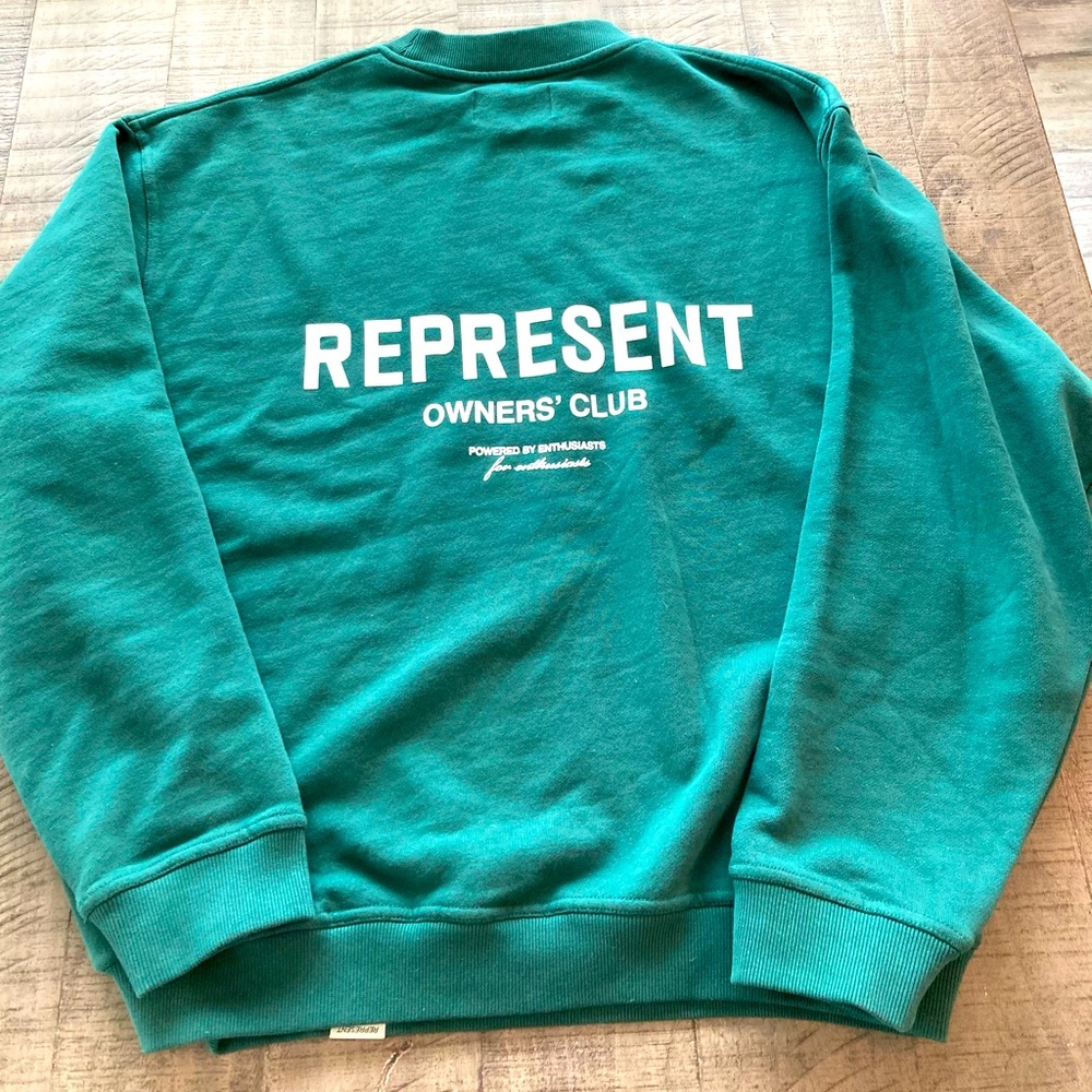 Represent Owners Club Crewneck Sweater - L Green